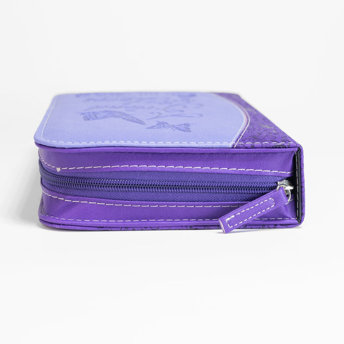 Divinity Boutique Divine Details: Bible Cover - Lavender A Friend Loves At All Times - Proverbs 17:17