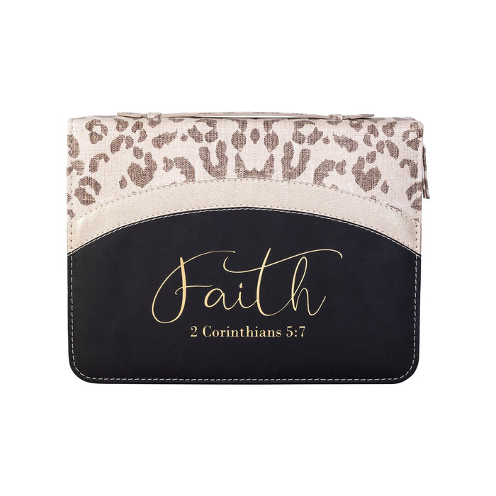 Divinity Boutique Divine Details: Bible Cover - Leopard W/Metallic Gold