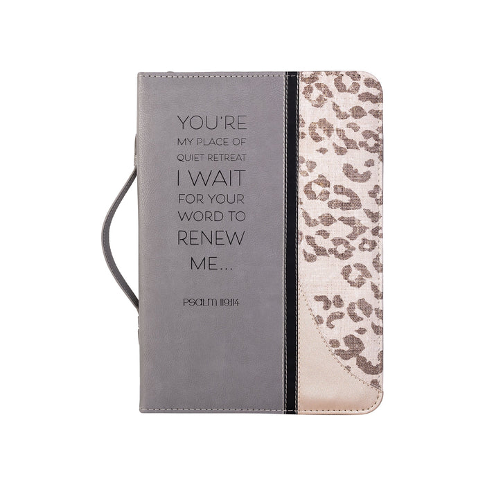 Divinity Boutique Divine Details: Bible Cover - Leopard W/Metallic Gold Renew