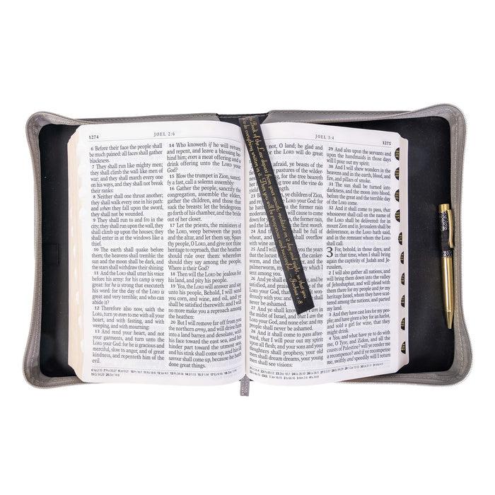 Divinity Boutique Divine Details: Bible Cover - Leopard W/Metallic Gold Renew