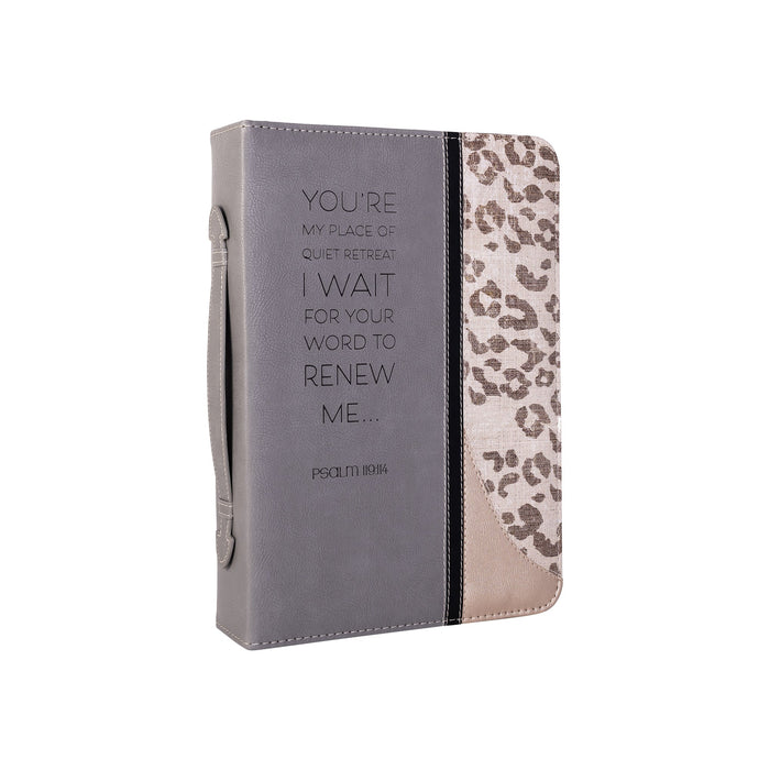 divinity boutique Divine Details: Bible Cover - Leopard w/Metallic Gold Renew