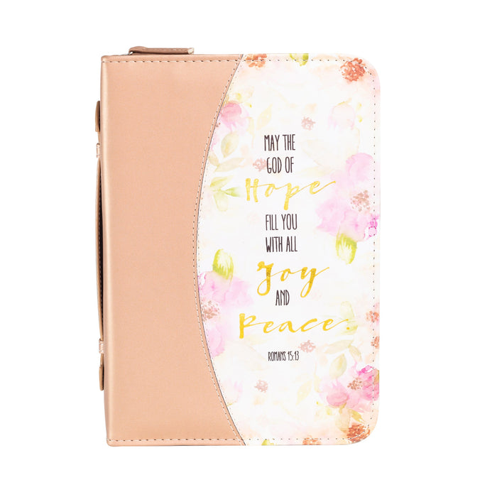 Divinity Boutique Divine Details: Bible Cover - Peach God Of Hope - Romans 15:13