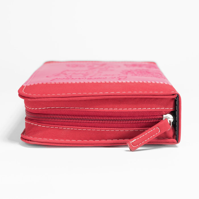 Divinity Boutique Divine Details: Bible Cover -Pink & Red Be Encouraged In Heart - Colossians 2:2