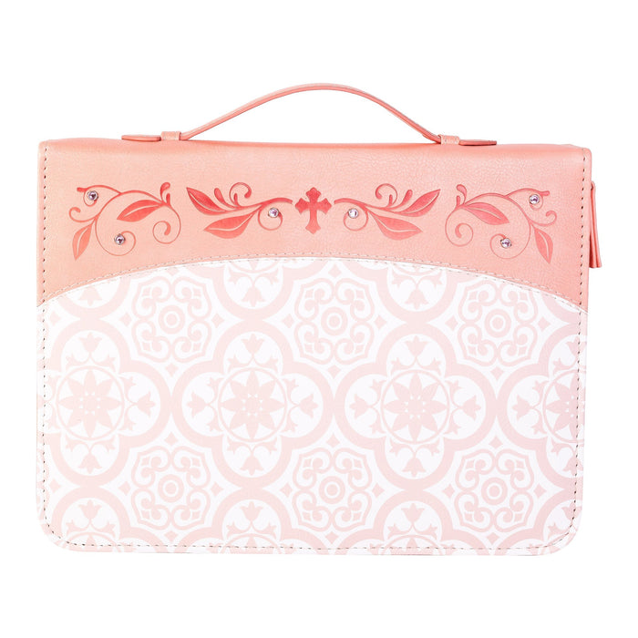 Divinity Boutique Divine Details: Bible Cover - Pink Tile W/Gem