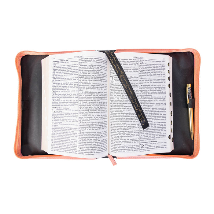 Divinity Boutique Divine Details: Bible Cover - Pink Tile W/Gem