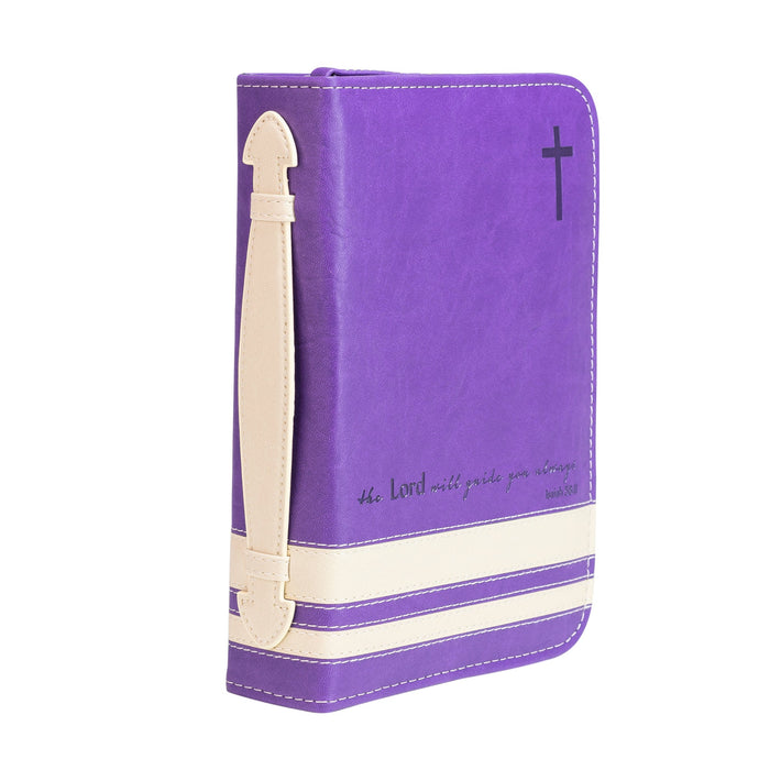 divinity boutique Divine Details: Bible Cover - Purple & Cream - Isaiah 58:11
