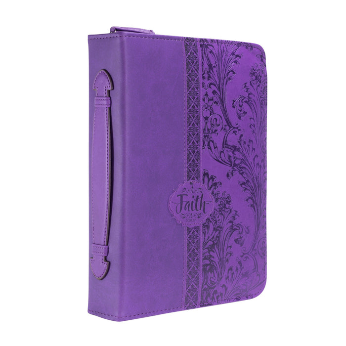 divinity boutique Divine Details: Bible Cover - Purple Faith - 2 Corinthians 5:7