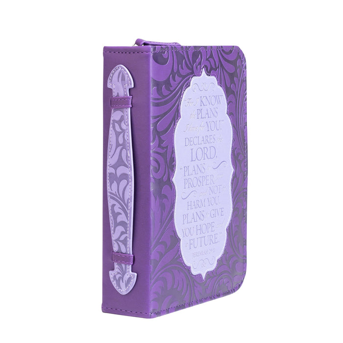 divinity boutique Divine Details: Bible Cover - Purple For I Know the Plans - Jeremiah 29:11