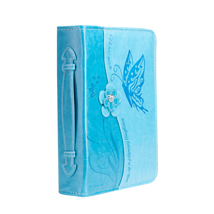 divinity boutique Divine Details: Bible Cover - Teal Butterfly - Ecclesiastes 3:11
