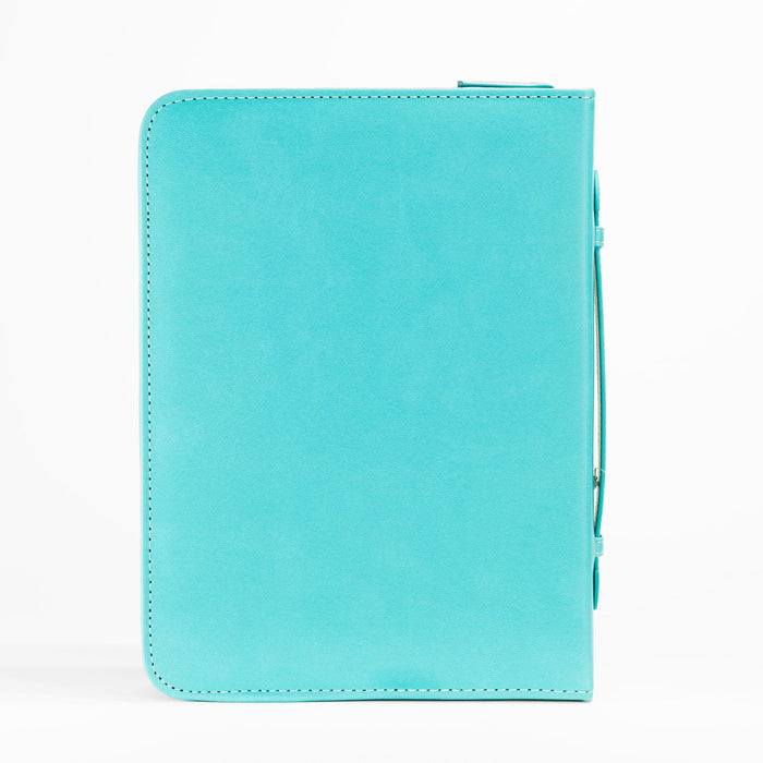Divinity Boutique Divine Details: Bible Cover - Teal She Is Clothed In Strength - Proverbs 31:25