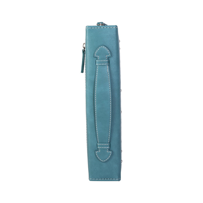 Divinity Boutique Divine Details: Bible Cover - Teal Tile W/Gem