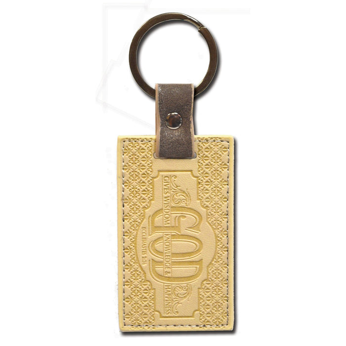 divinity boutique Divine Details: Keychain Brown God Gives Wisdom