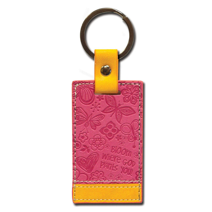 divinity boutique Divine Details: Keychain Pink Bloom Where God Plants You