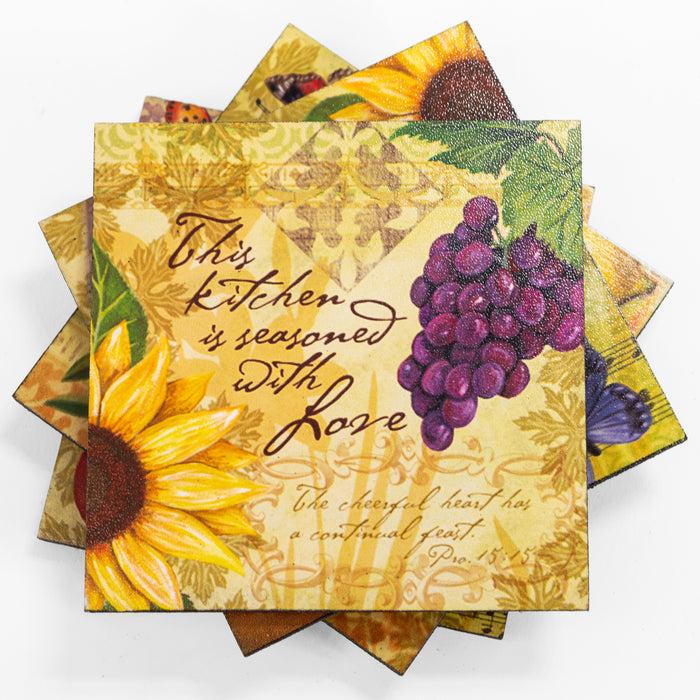 Divinity Boutique Bella Vita Wooden Coaster