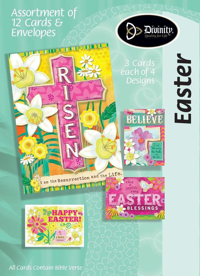 divinity boutique Boxed Cards: Easter Brights Risen