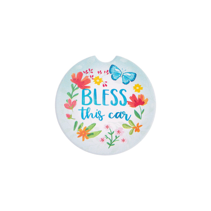 divinity boutique Car Coaster: Bless This Car
