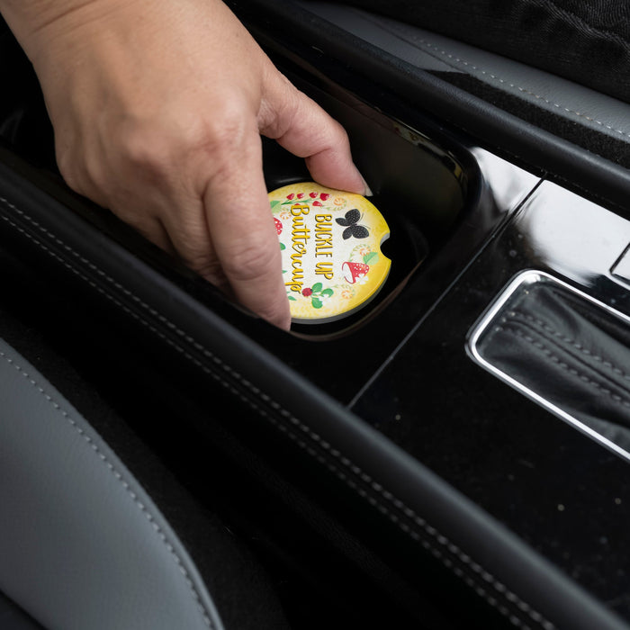 Divinity Boutique Car Coaster: Buckle Up