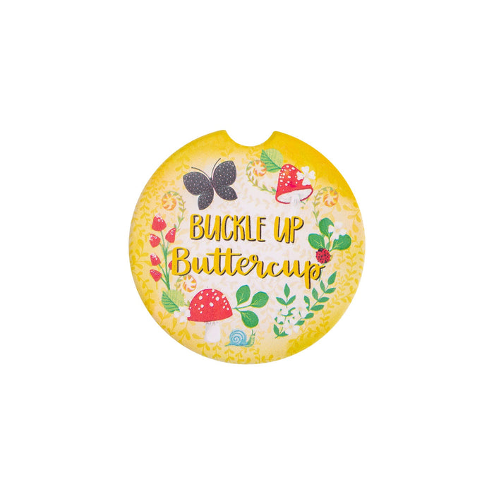 divinity boutique Car Coaster: Buckle Up