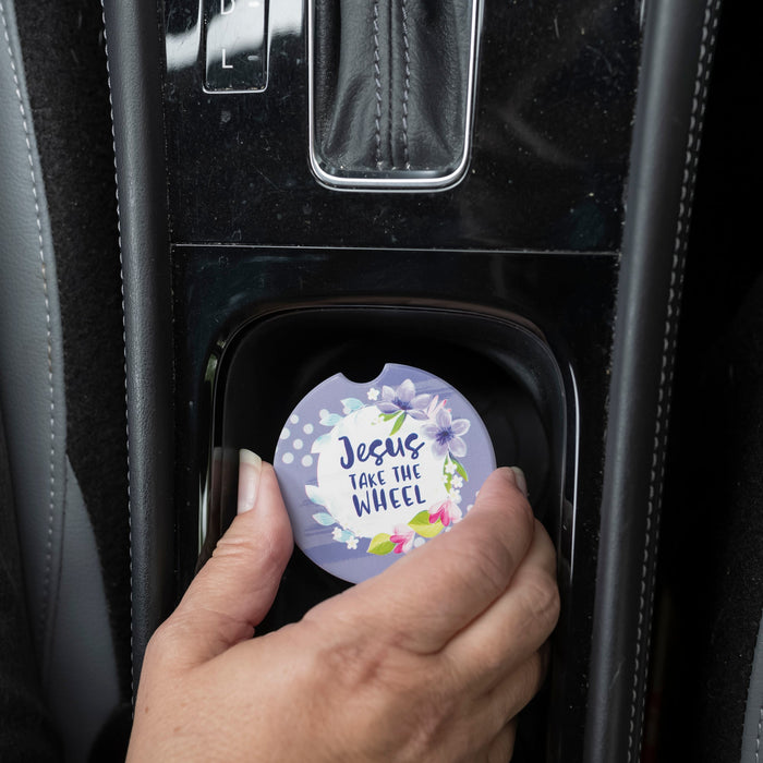 Divinity Boutique Car Coaster: Jesus Take The Wheel