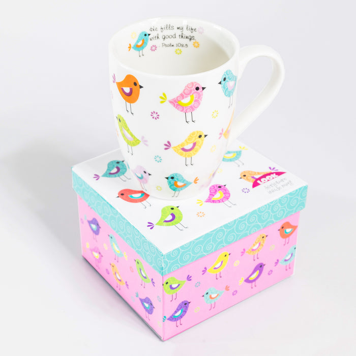 Divinity Boutique Ceramic Mug - Birds In Rows