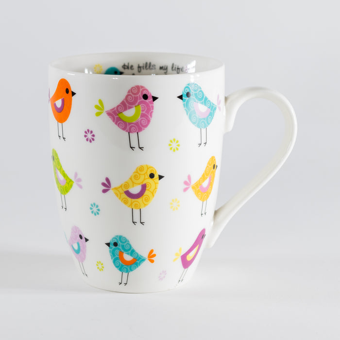 Divinity Boutique Ceramic Mug - Birds In Rows