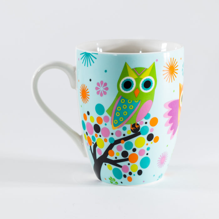 Divinity Boutique Ceramic Mug - Owls On Tree