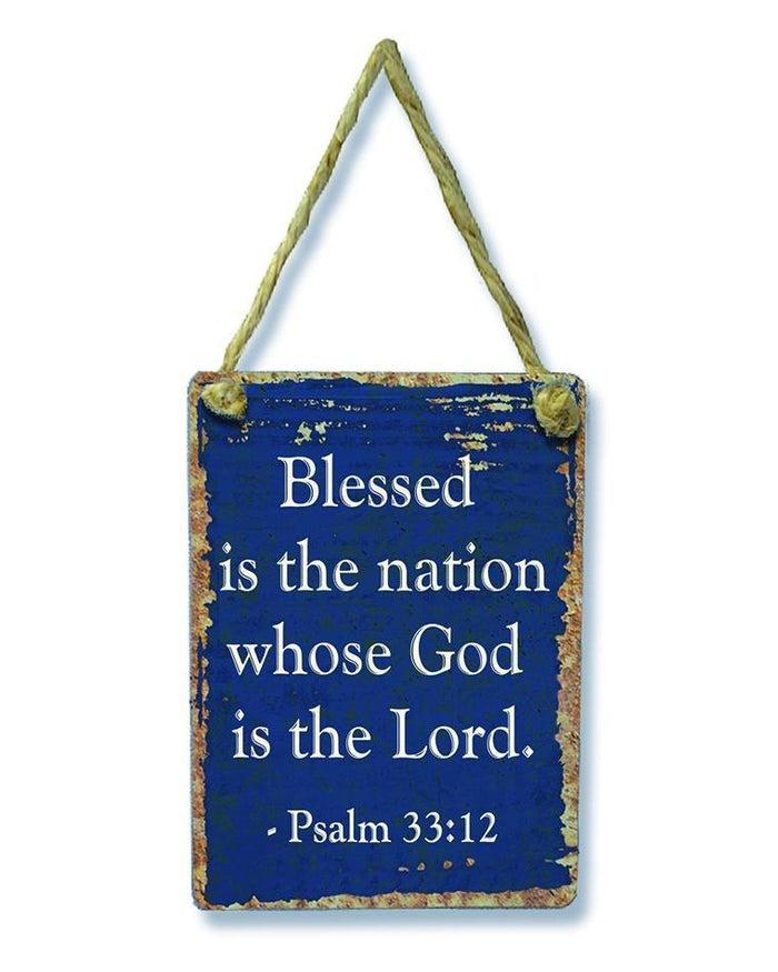 divinity boutique God Bless America: Hanging Sign