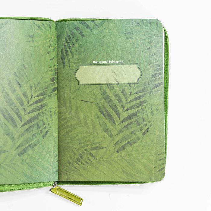 Divinity Boutique Journal - Green & Gold Palm Frond