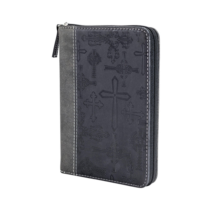 divinity boutique Journal - Silver Black Crosses