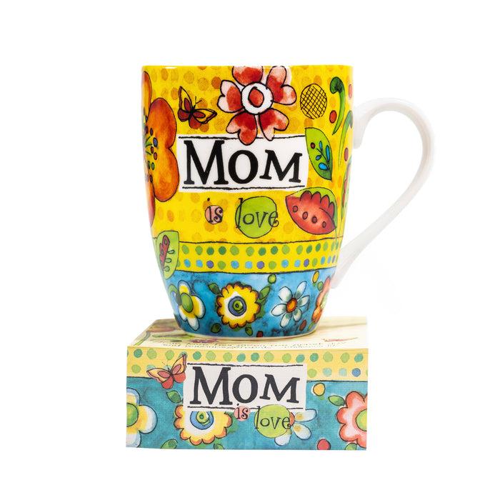 divinity boutique "Mom" Mug with Notepad Gift Set