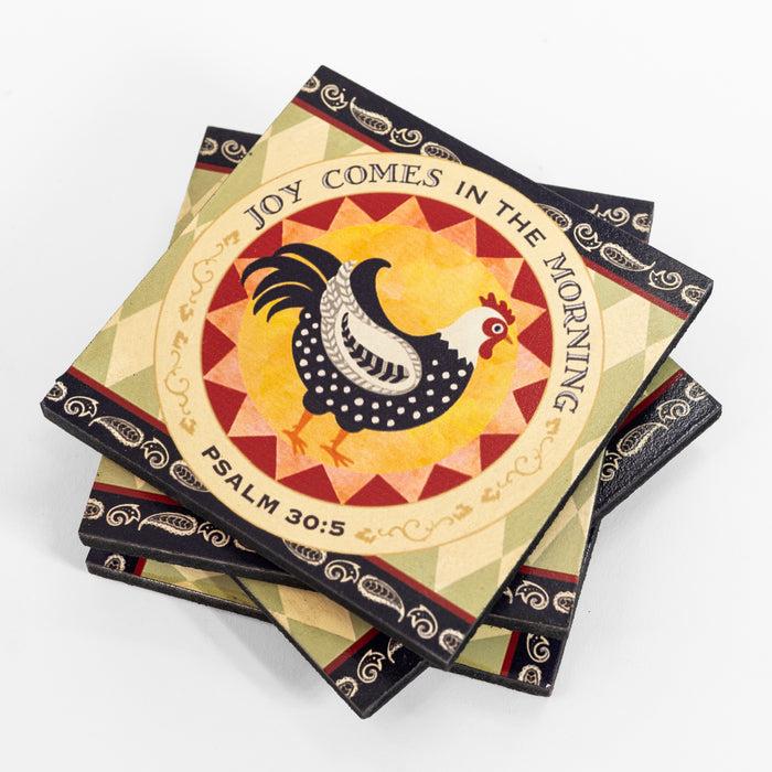 Divinity Boutique Rooster Wooden Coaster