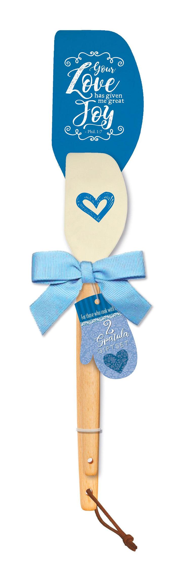 divinity boutique Spatula Gift Set : Blue Love & Joy