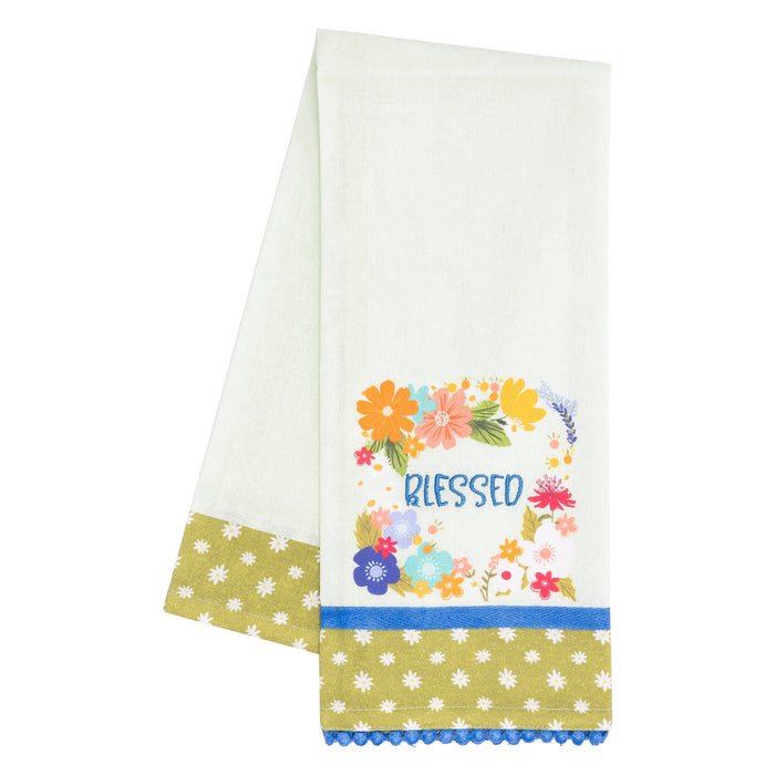 divinity boutique Tea Towel: Blessed