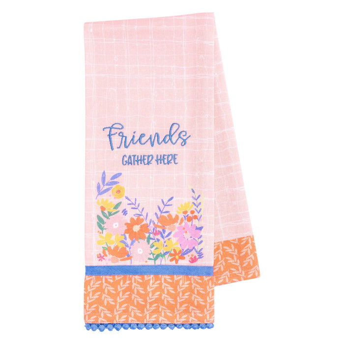 divinity boutique Tea Towel: Friends Gather Here