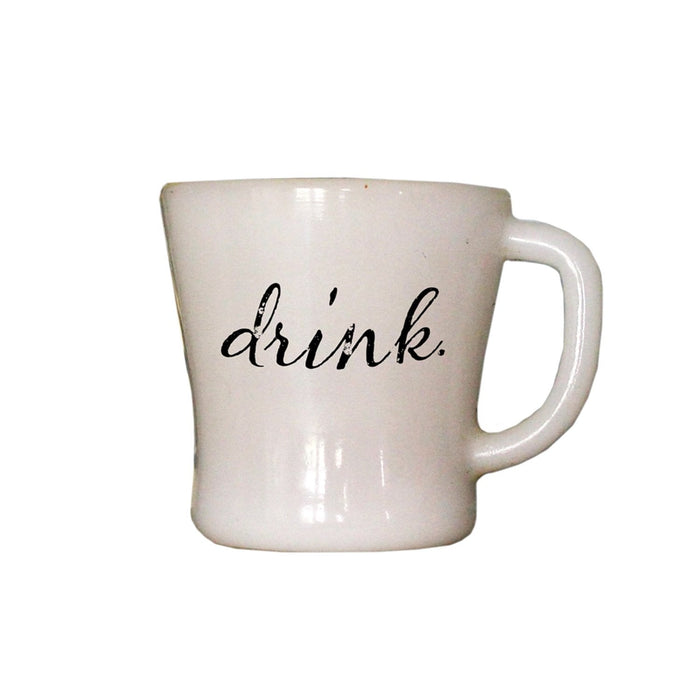 divinity boutique Vintage Kitchen: Drink Word Mug