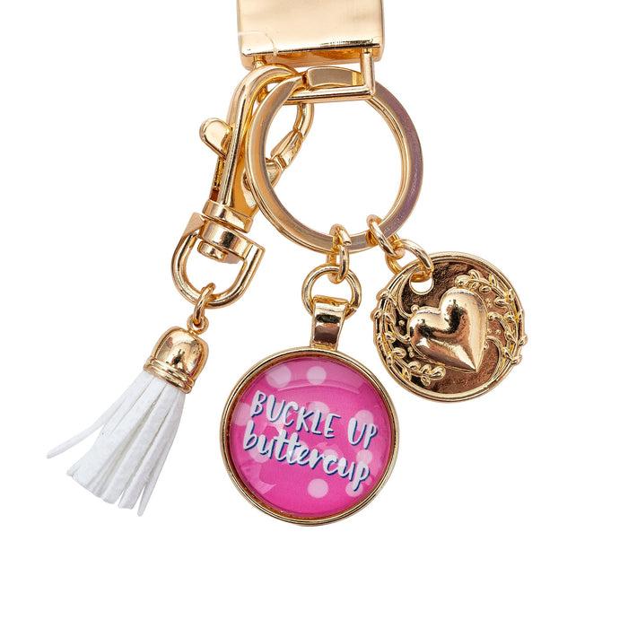 Divinity Boutique Wristlet Keychain: Buckle Up