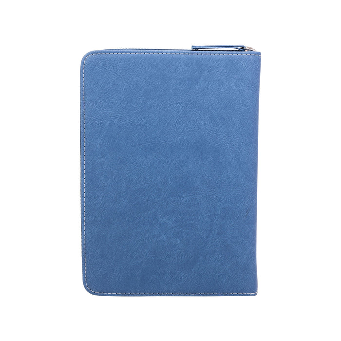 Divinity Boutique Zippered Journal: Blue Tile W/Gem