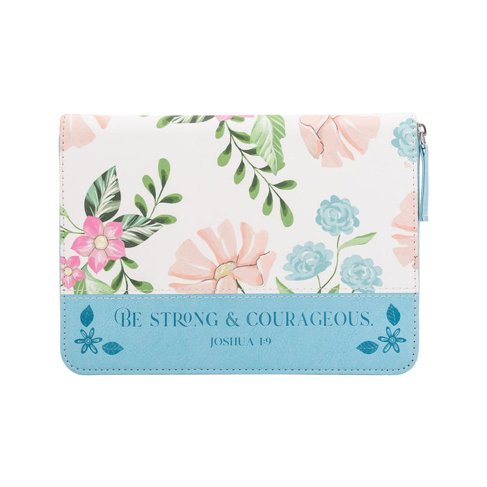 divinity boutique Zippered Journal: Floral Blue