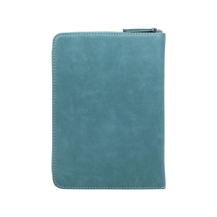 Divinity Boutique Zippered Journal: Teal Tile W/Gem