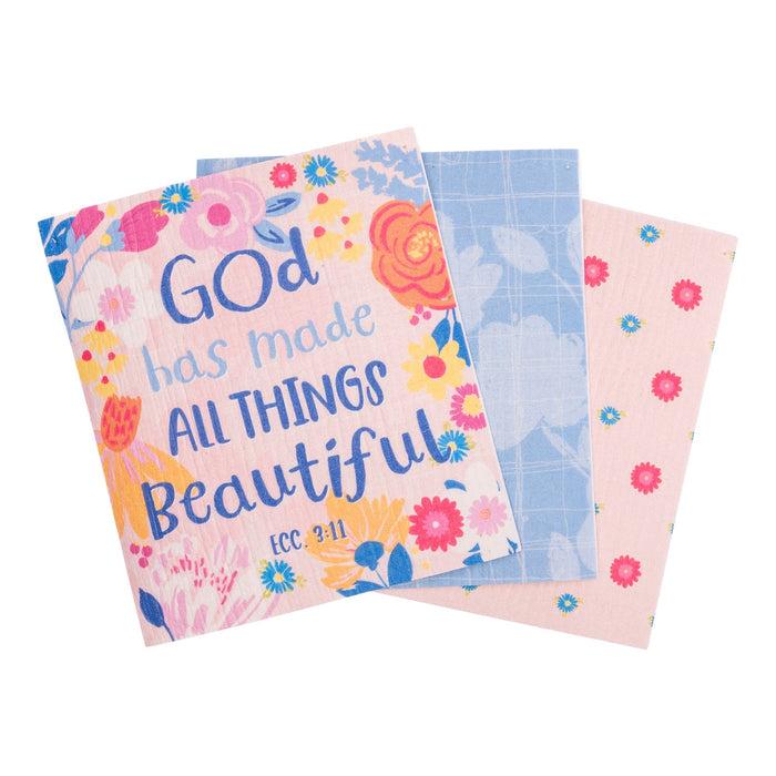 divinity boutique ECO Friendly Dishcloth Set: Beautiful Ecc. 3:11