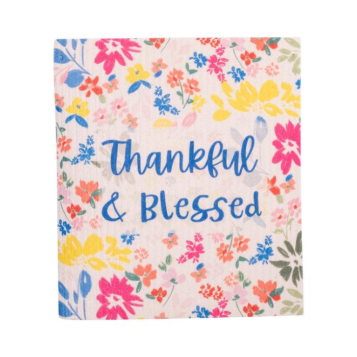 Divinity Boutique ECO Friendly Dishcloth Set: Clementine; Thankful & Blessed
