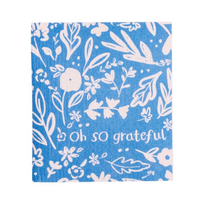 Divinity Boutique ECO Friendly Dishcloth Set: Clementine; Thankful & Blessed