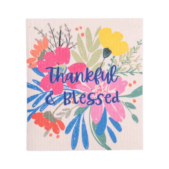 Divinity Boutique ECO Friendly Dishcloth Set: Clementine; Thankful & Blessed