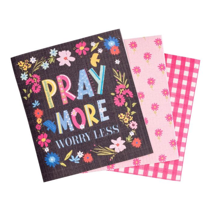 divinity boutique ECO Friendly Dishcloth Set: Pray More
