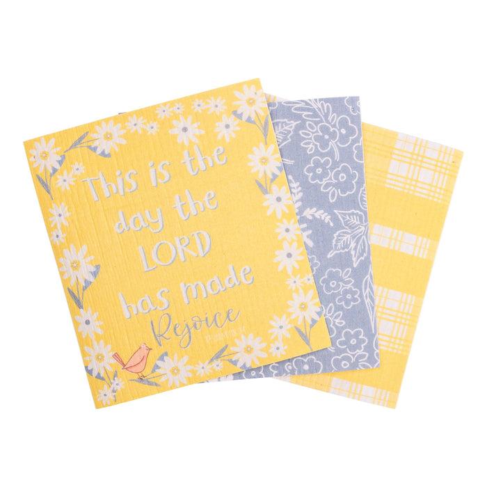 divinity boutique ECO Friendly Dishcloth Set: Rejoice Psalm 118:24