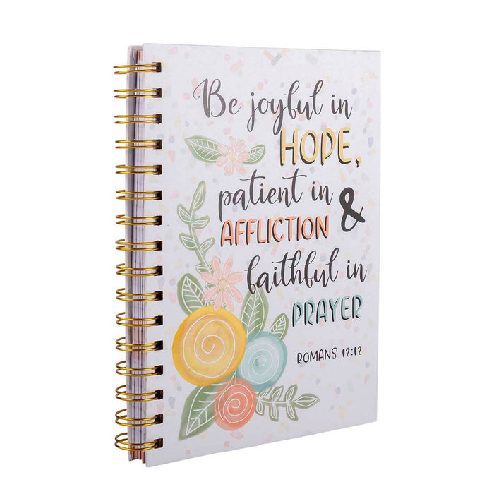 Divinity Boutique Guided Journal: Flower W/Be Joyful In Hope (Romans 12:12)