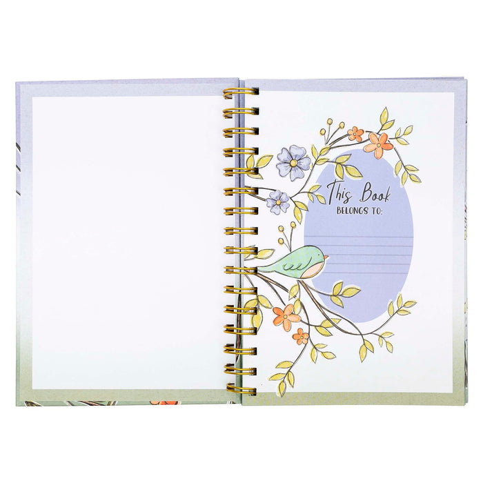 Divinity Boutique Guided Journal: Happy Flowers & Bird W/Rejoice (Psalm 118:24)