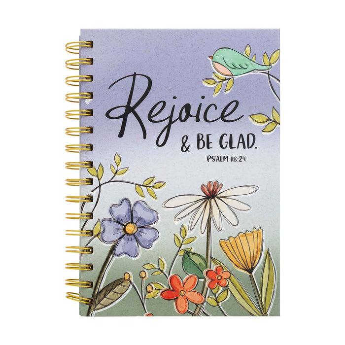 divinity boutique Guided Journal: Happy Flowers & Bird w/Rejoice (Psalm 118:24)