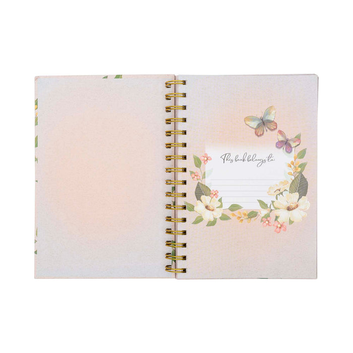 Divinity Boutique Guided Journal: White Flowers & Butterflies (Psalm 31:24)