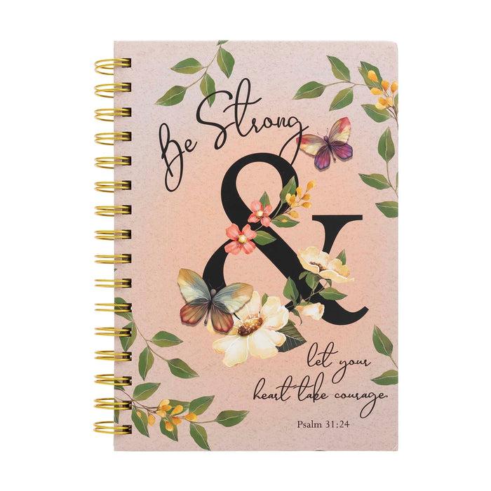 divinity boutique Guided Journal: White Flowers & Butterflies (Psalm 31:24)
